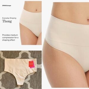 SPANX Shaping Thong in Cream